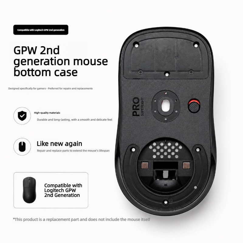 Запасная нижняя часть корпуса  – обзор и цена Logitech Mouse G Pro X Superlight